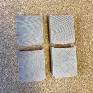 BRIO Wooden Railway 4 pc Track Bridge Supports 33355 NWOB